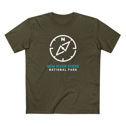 New River Gorge National Park T-Shirt Compass Design