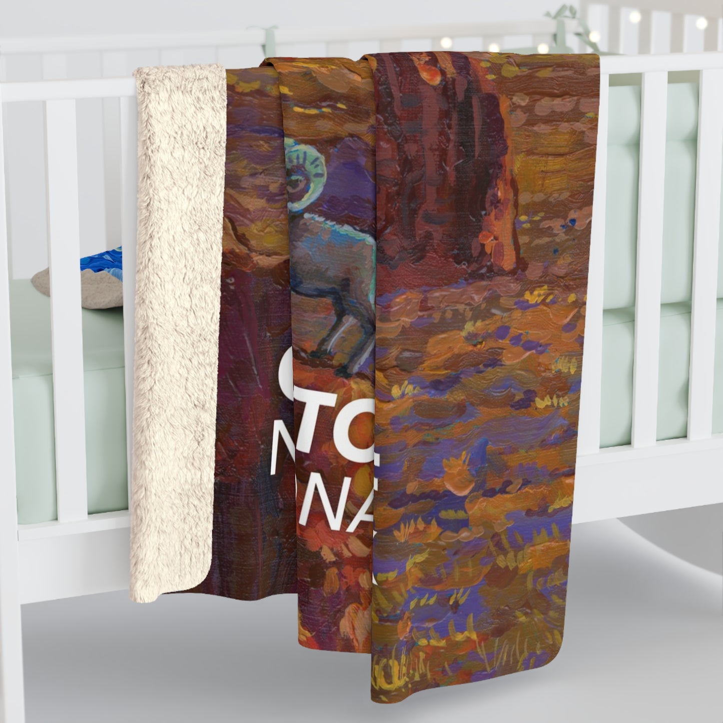 Capitol Reef National Park Sherpa Blanket - The Starry Night