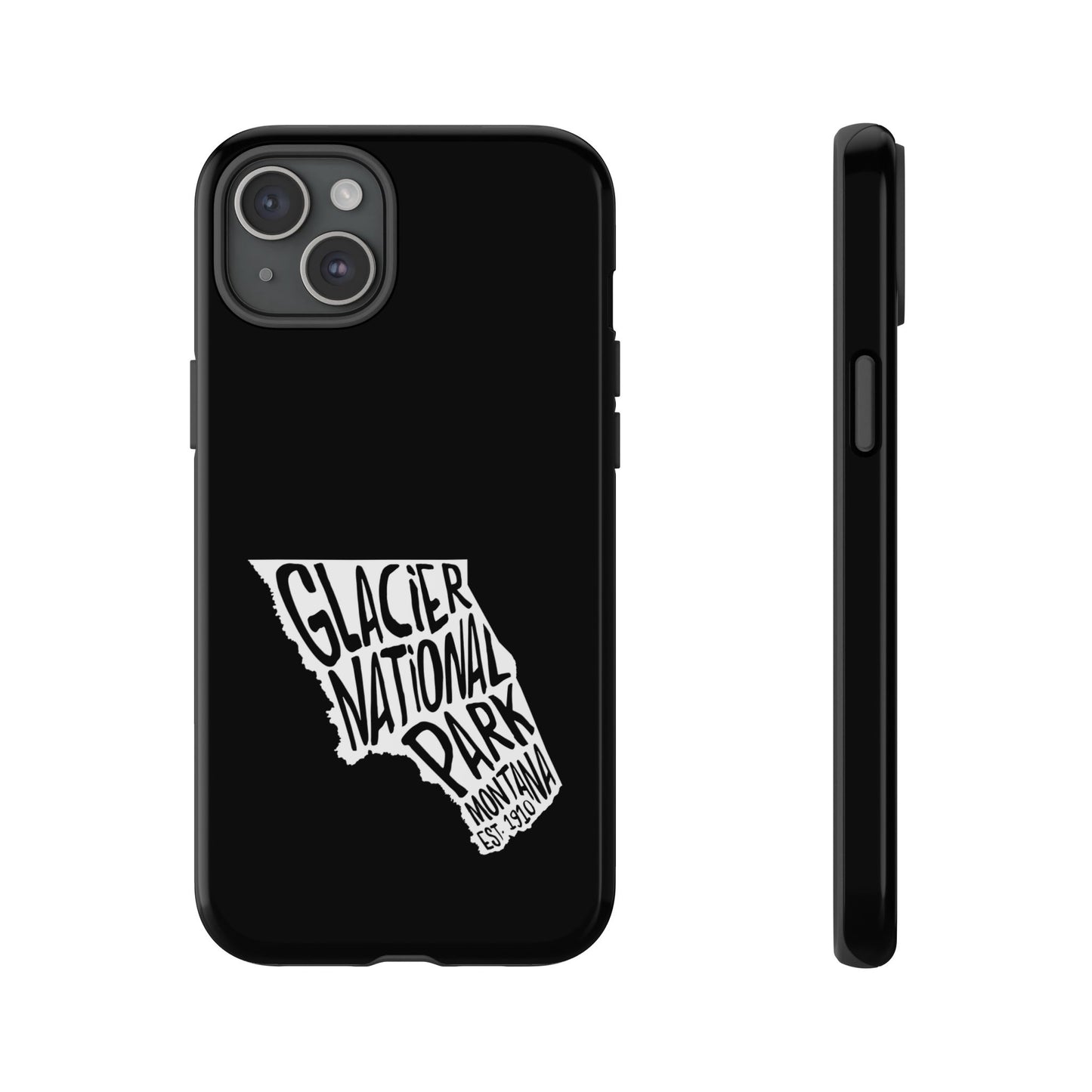 Glacier National Park Phone Case - Map Design