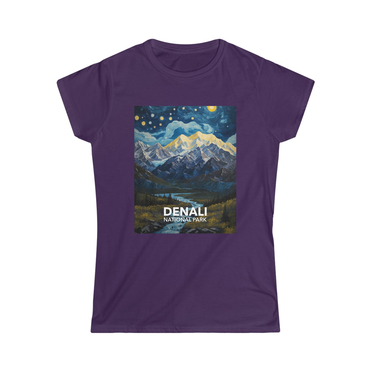 Denali National Park T-Shirt - Women's Starry Night