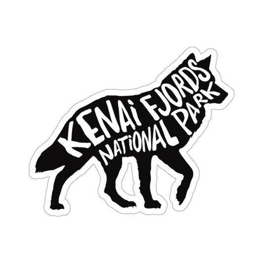 Kenai Fjords National Park Sticker - Wolf