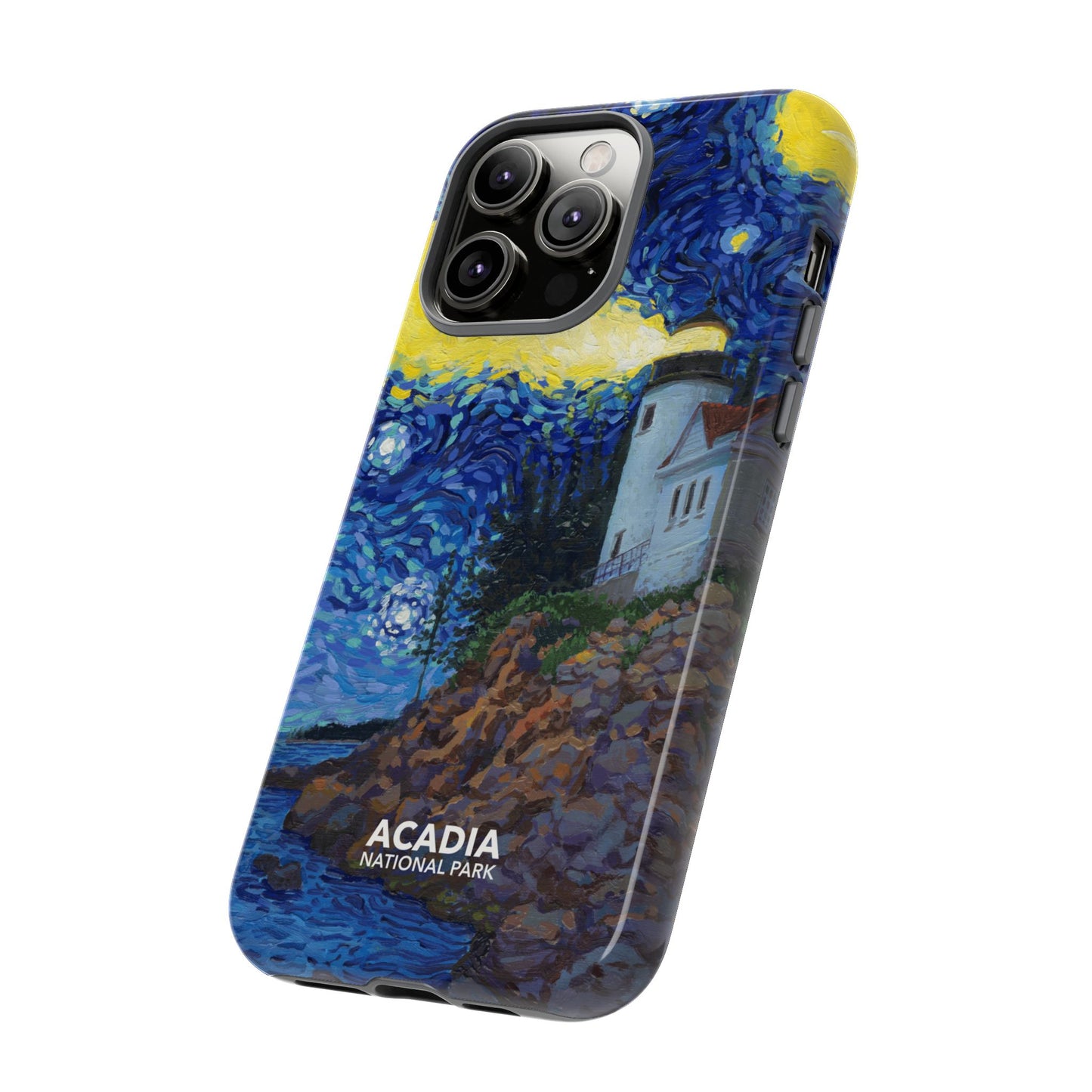 Acadia National Park Phone Case - Starry Night Lighthouse