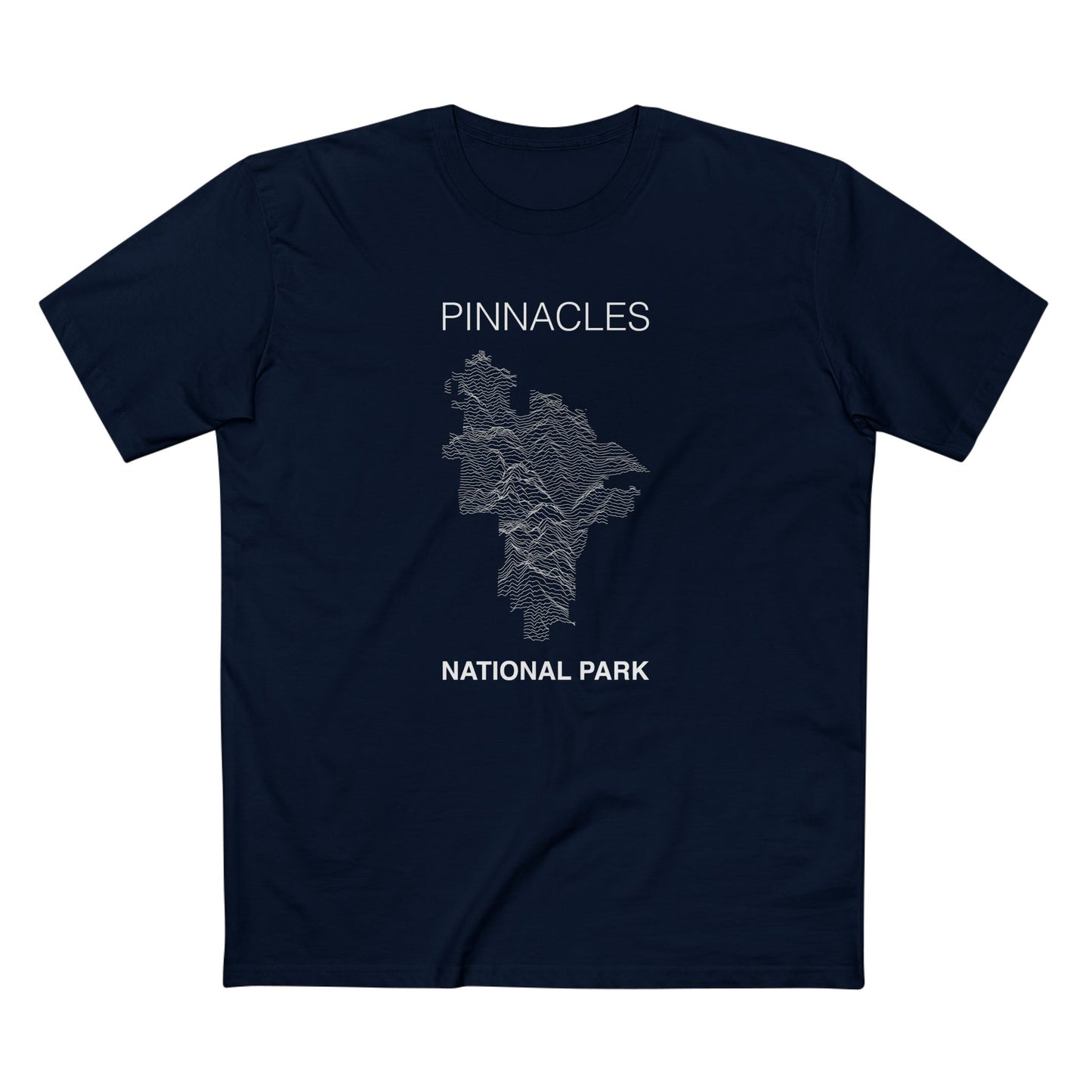 Pinnacles National Park T-Shirt Lines in Navy