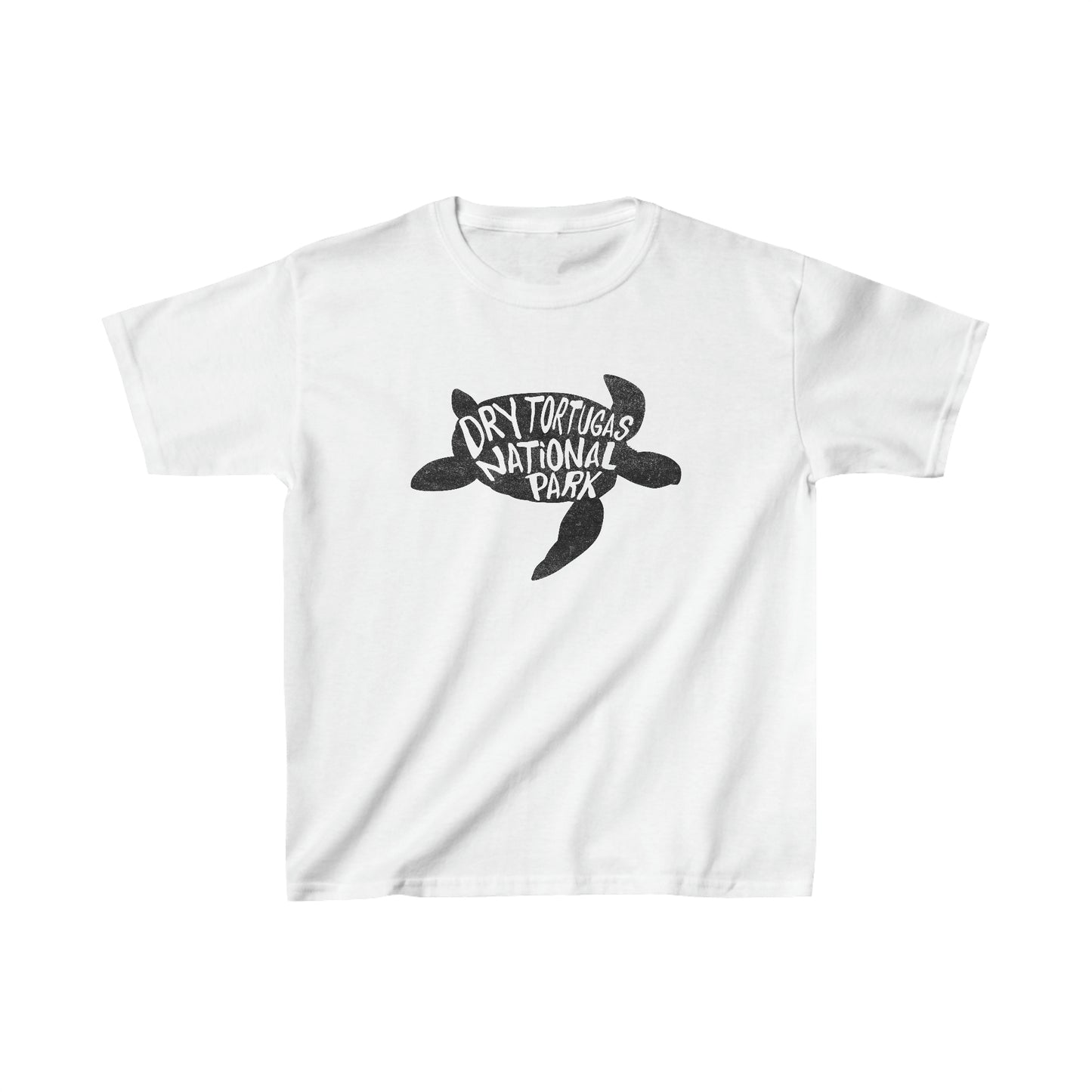 Dry Tortugas National Park Child T-Shirt - Turtle Chunky Text