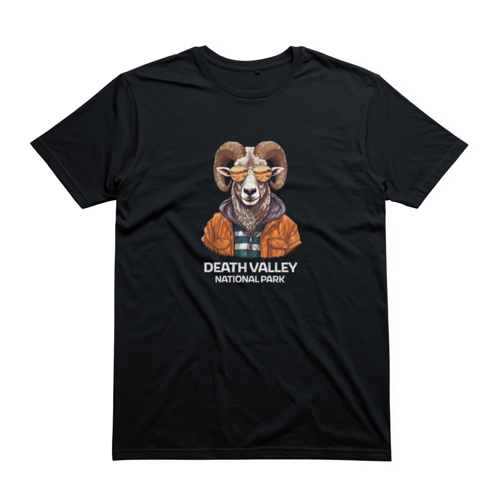 Death Valley National Park T-Shirt - Bighorn Sheep in Black