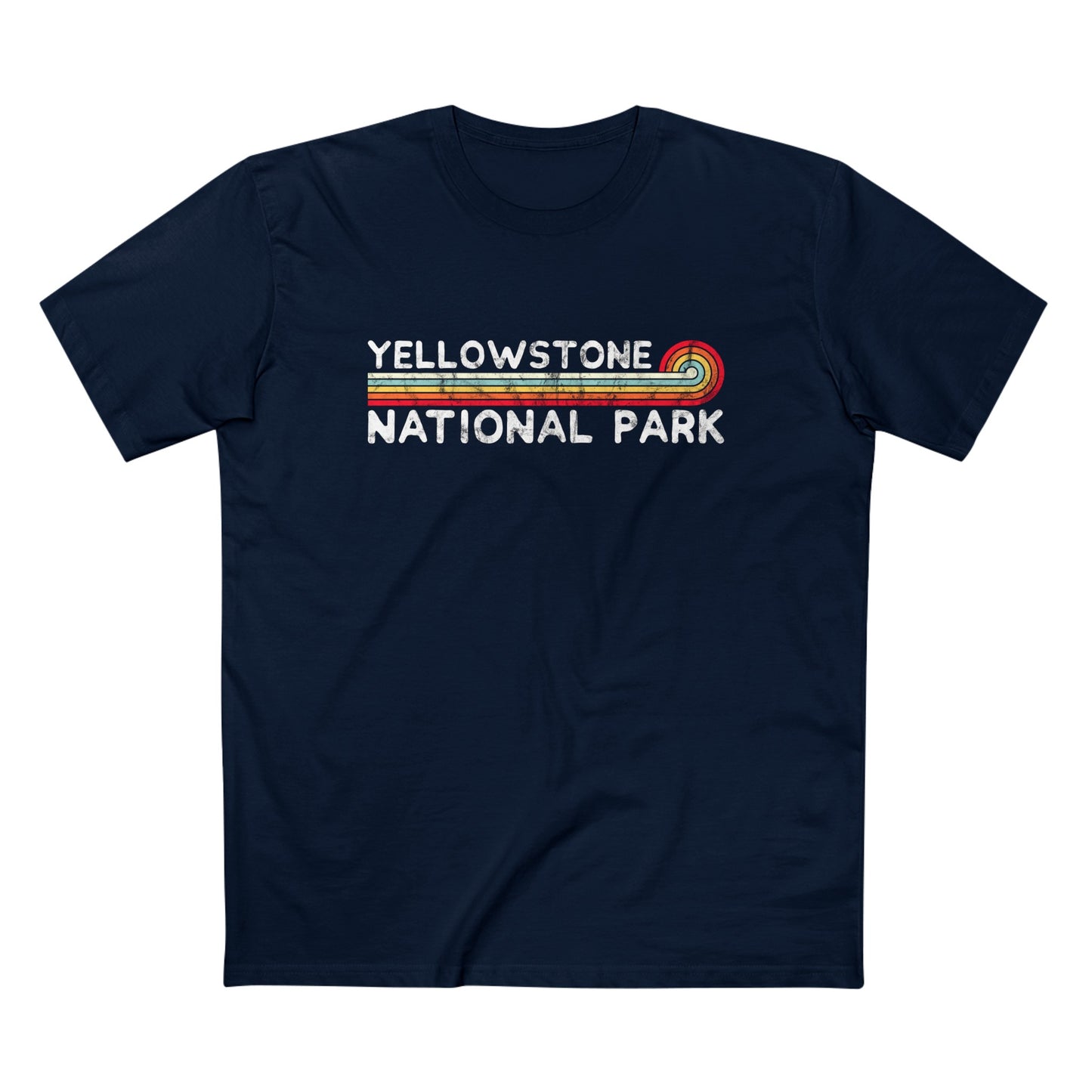 Yellowstone National Park T-Shirt - Vintage Stretched Sunrise