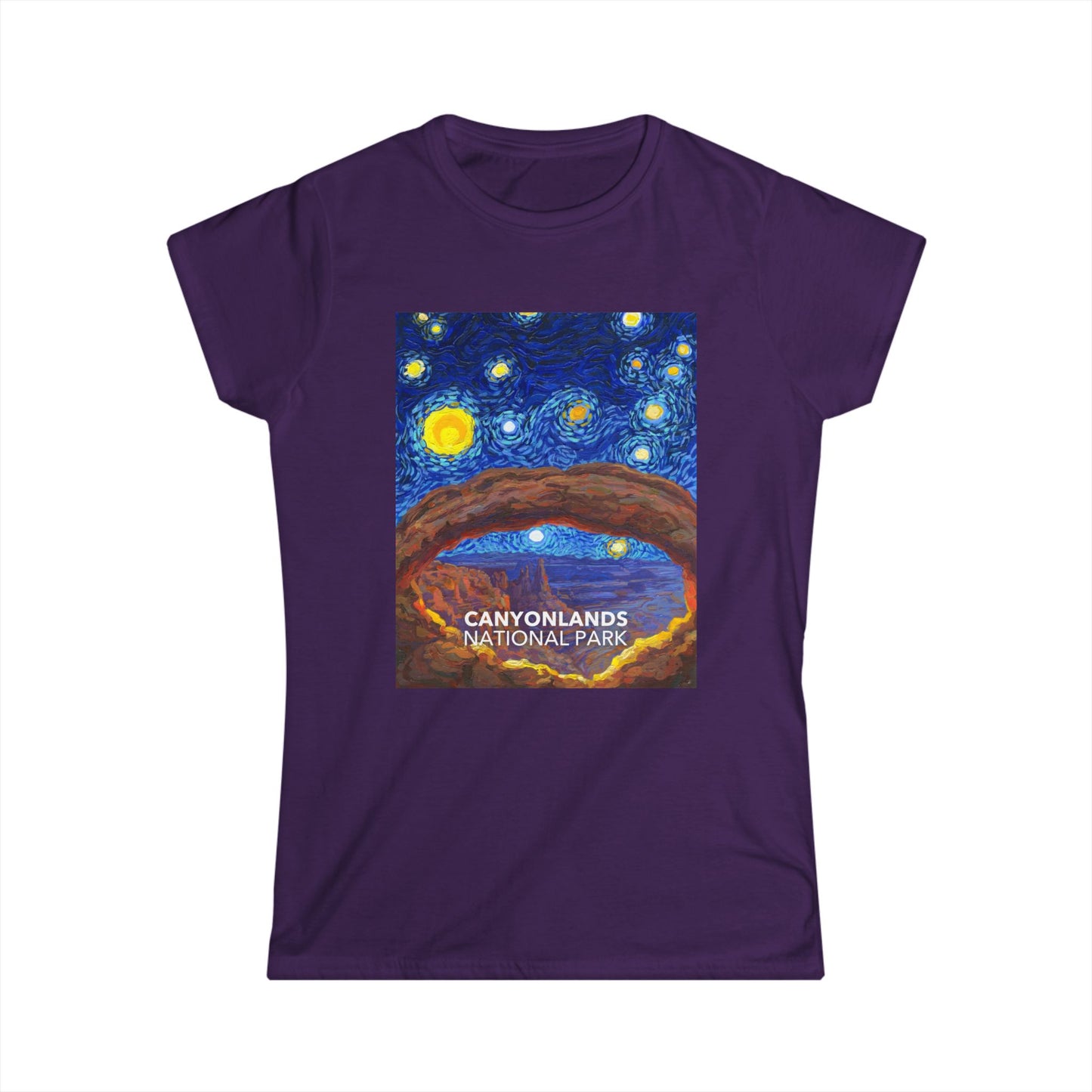 Canyonlands National Park T-Shirt - Women's Starry Night