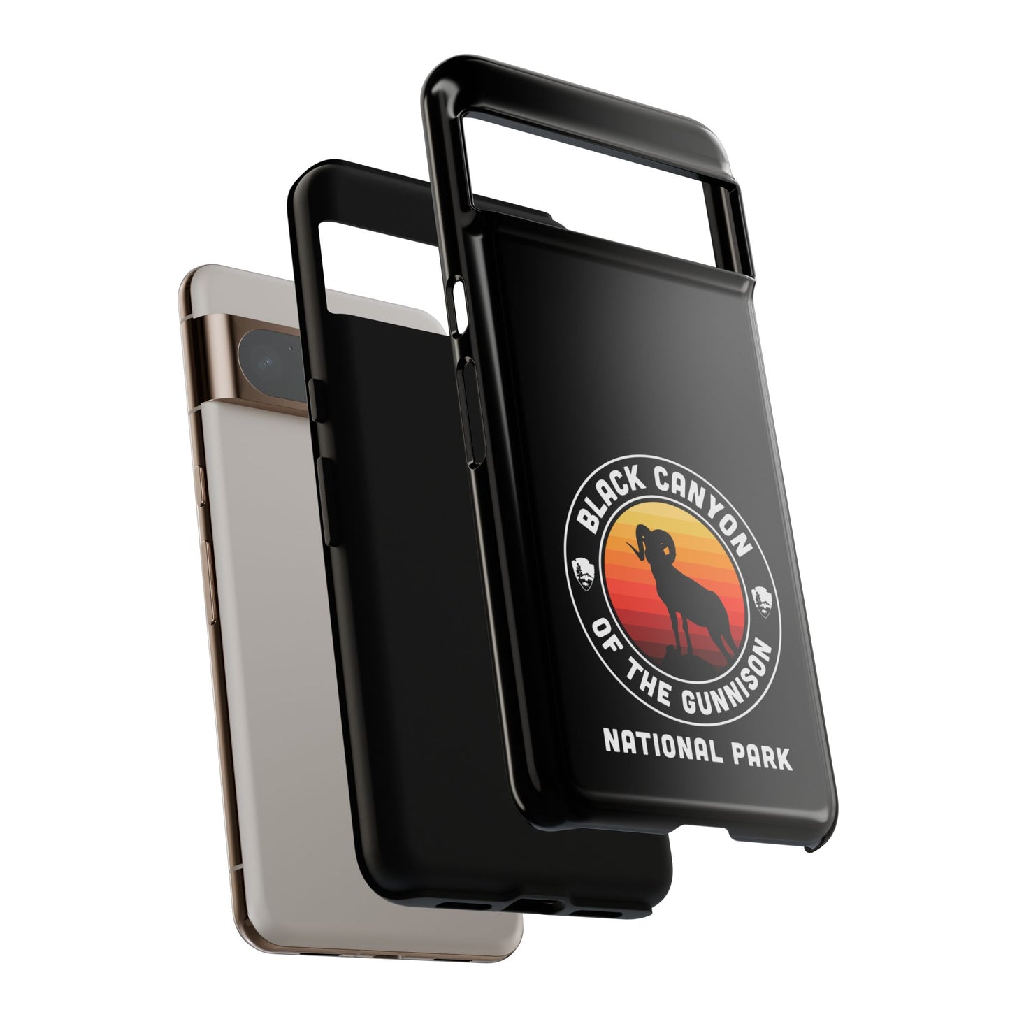 Black Canyon of the Gunnison National Park Phone Case - Round Emblem Design