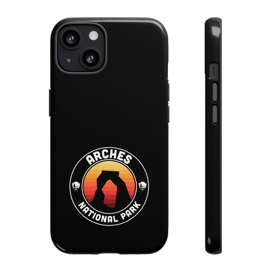 Arches National Park Phone Case - Round Emblem Design
