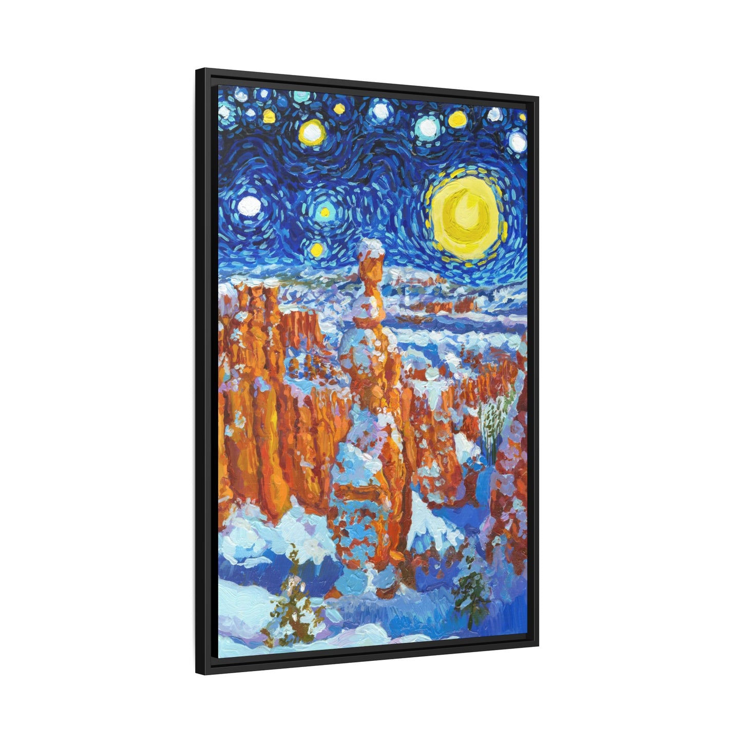 Bryce Canyon National Park Framed Canvas - The Starry Night