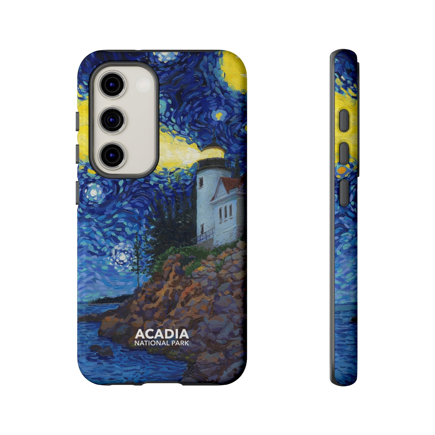 Acadia National Park Phone Case - Starry Night Lighthouse