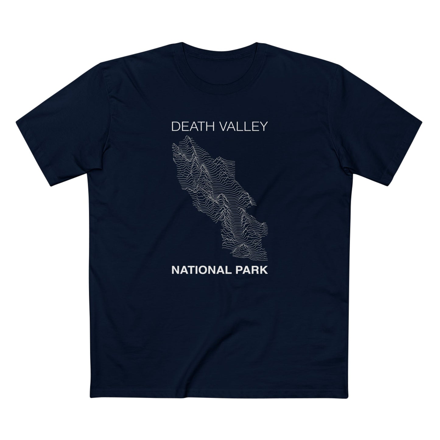 Death Valley National Park T-Shirt Lines in Navy