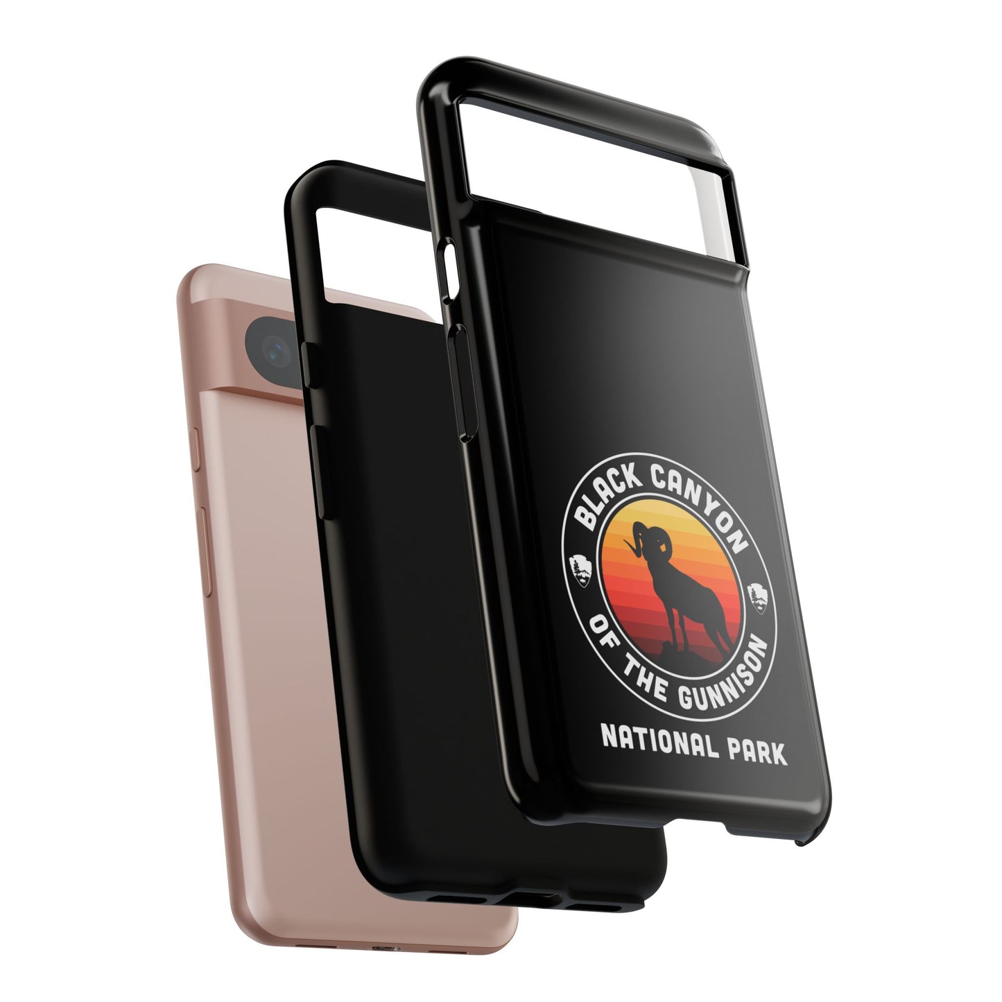 Black Canyon of the Gunnison National Park Phone Case - Round Emblem Design