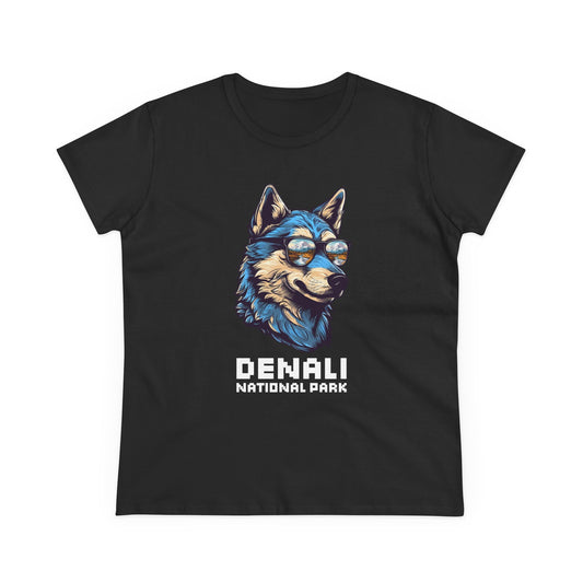 Denali National Park Women's T-Shirt - Cool Wolf