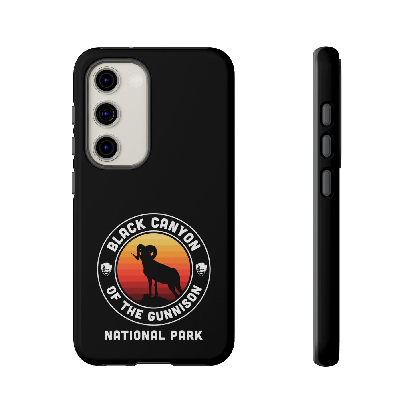 Black Canyon of the Gunnison National Park Phone Case - Round Emblem Design