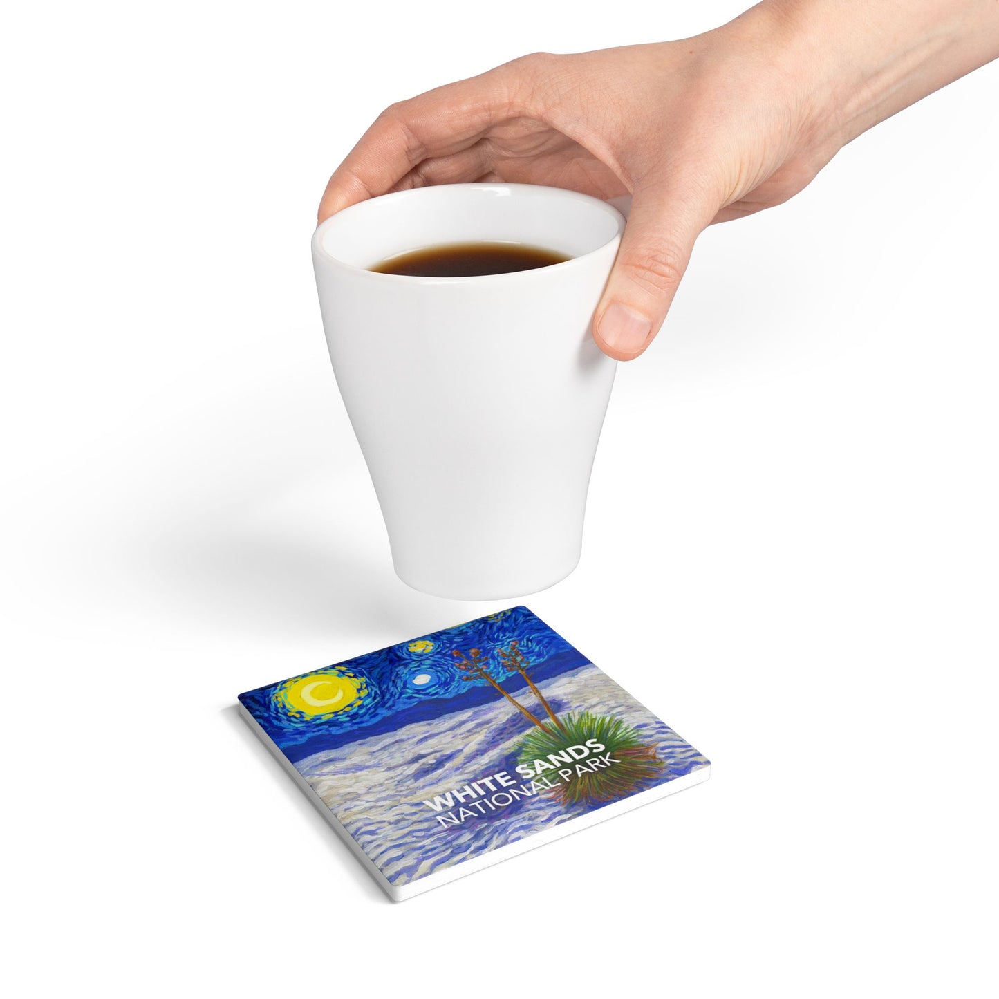 White Sands National Park Coaster - The Starry Night