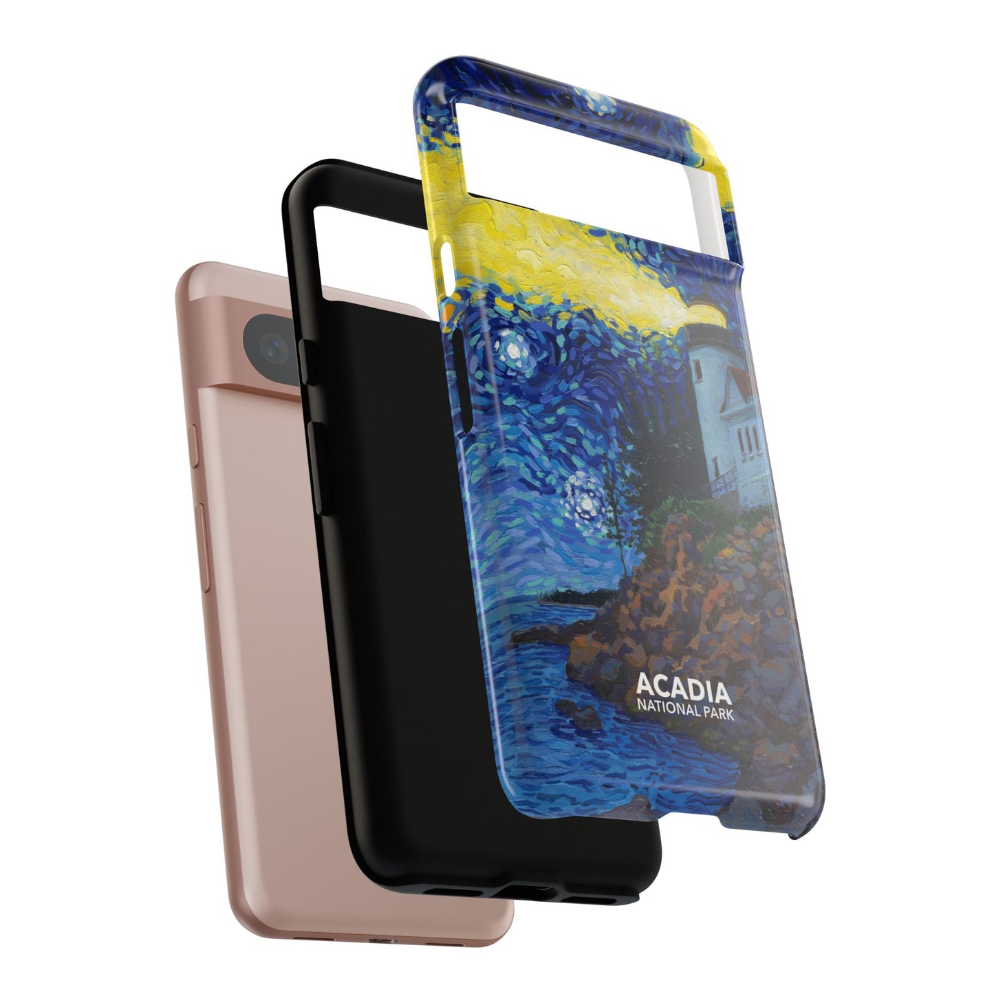Acadia National Park Phone Case - Starry Night Lighthouse