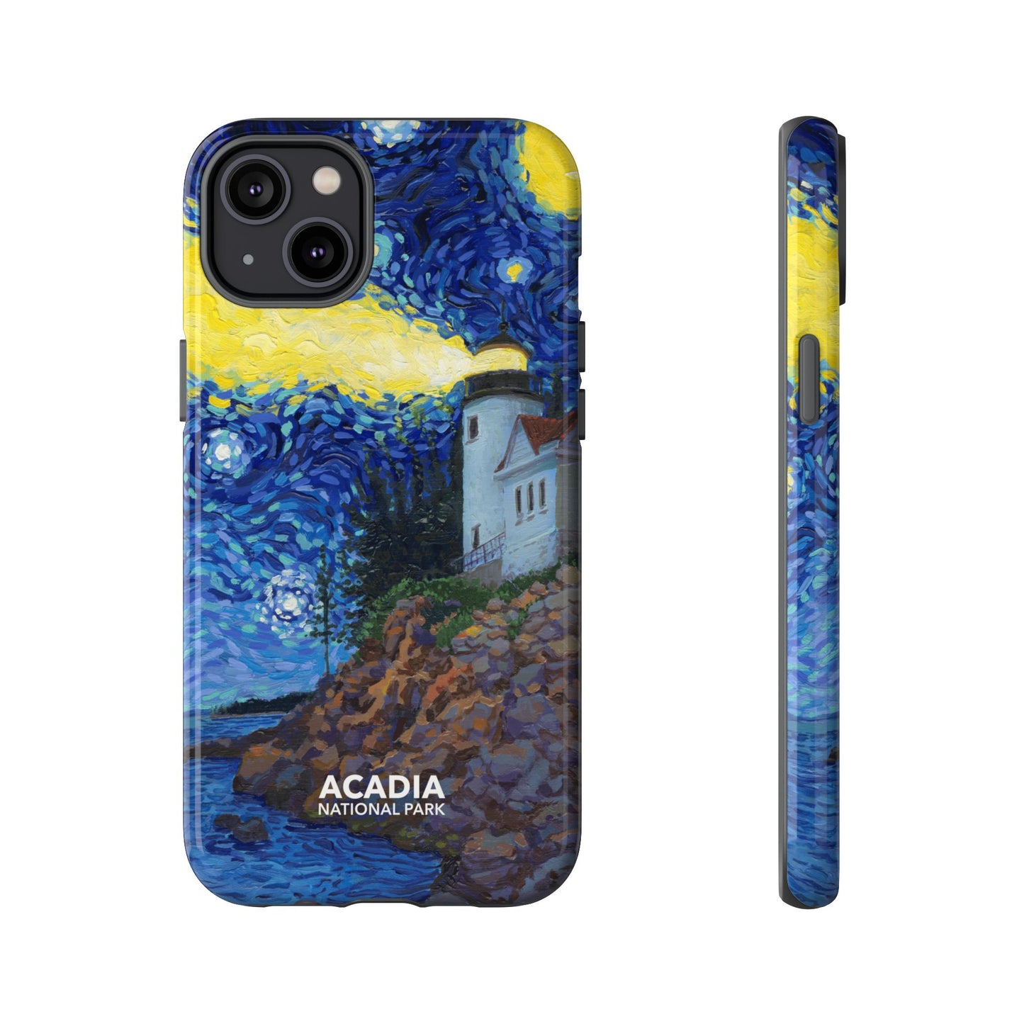 Acadia National Park Phone Case - Starry Night Lighthouse
