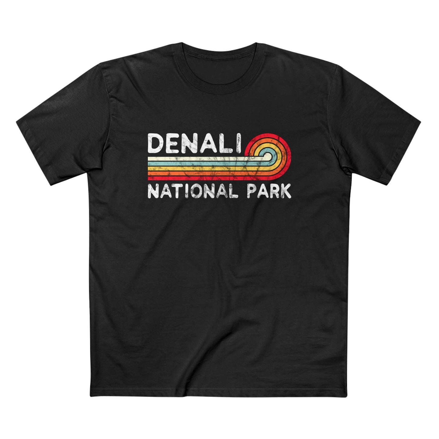 Denali National Park T-Shirt - Vintage Stretched Sunrise