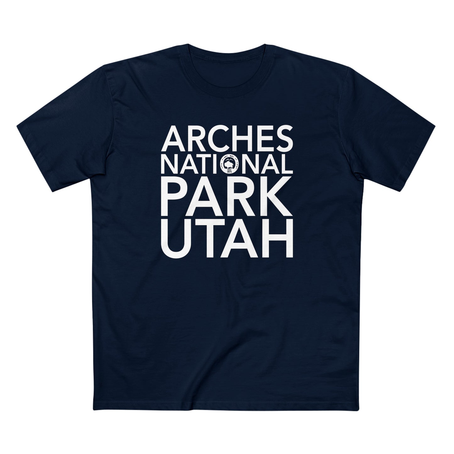Arches National Park T-Shirt Block Text