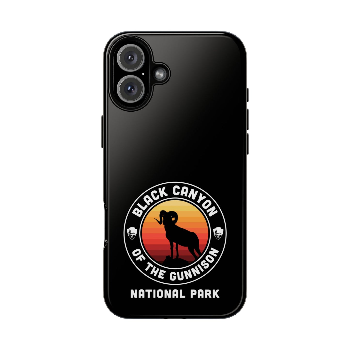 Black Canyon of the Gunnison National Park Phone Case - Round Emblem Design
