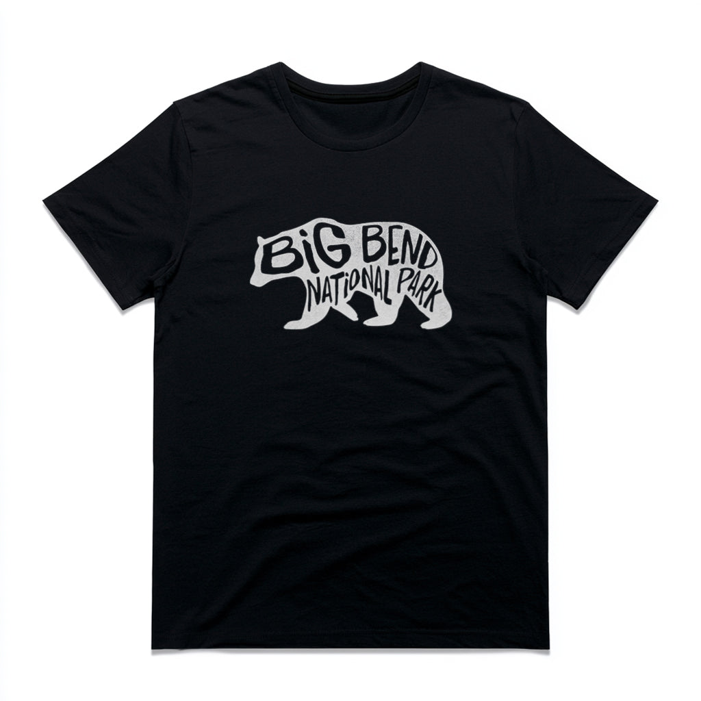 Big Bend National Park T-Shirt - Black Bear in Black