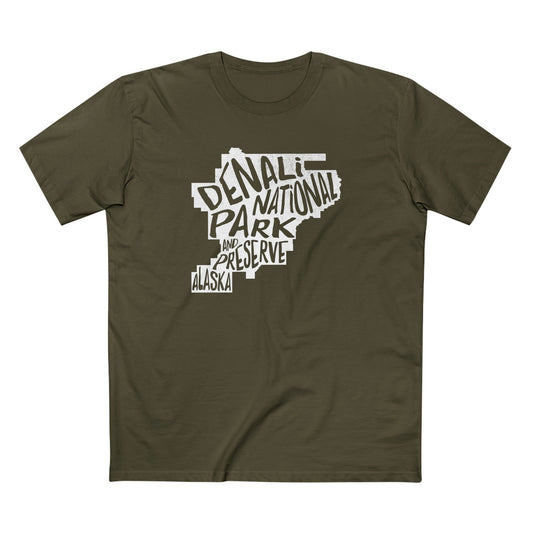 Denali National Park T-Shirt - Map