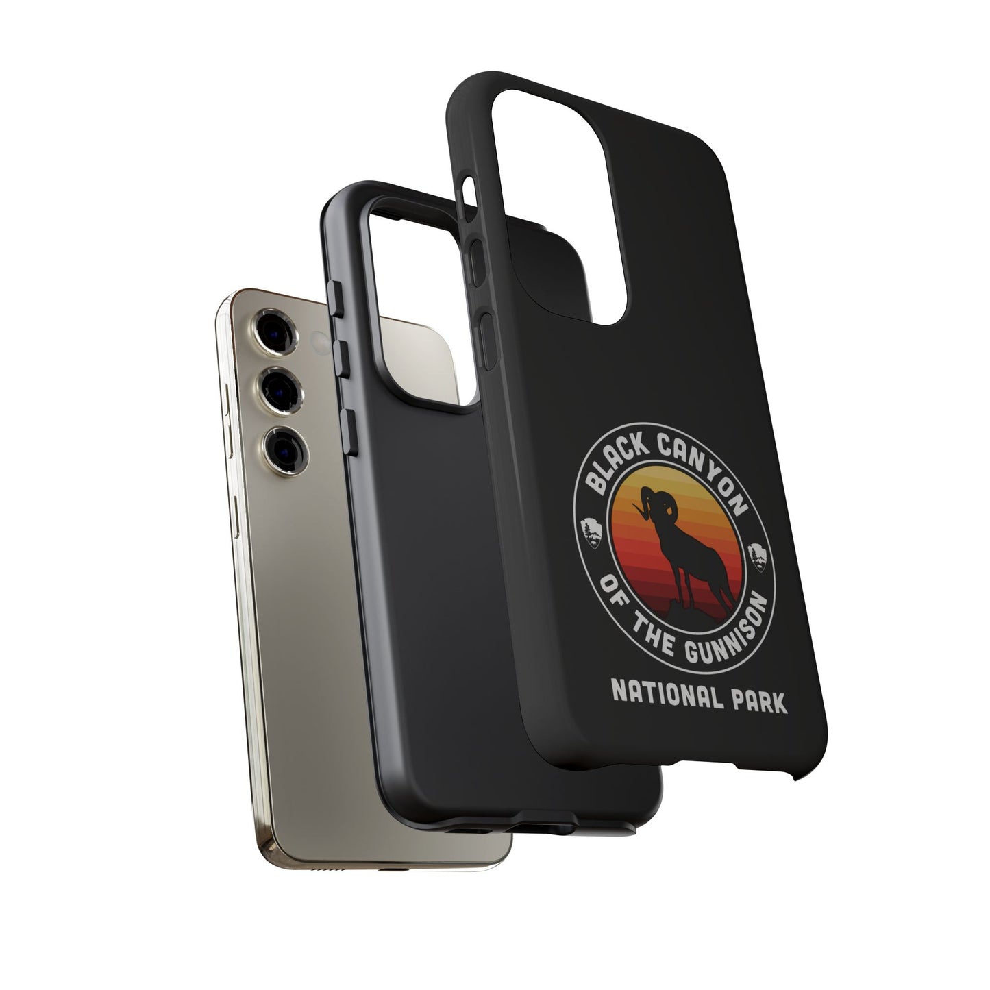 Black Canyon of the Gunnison National Park Phone Case - Round Emblem Design