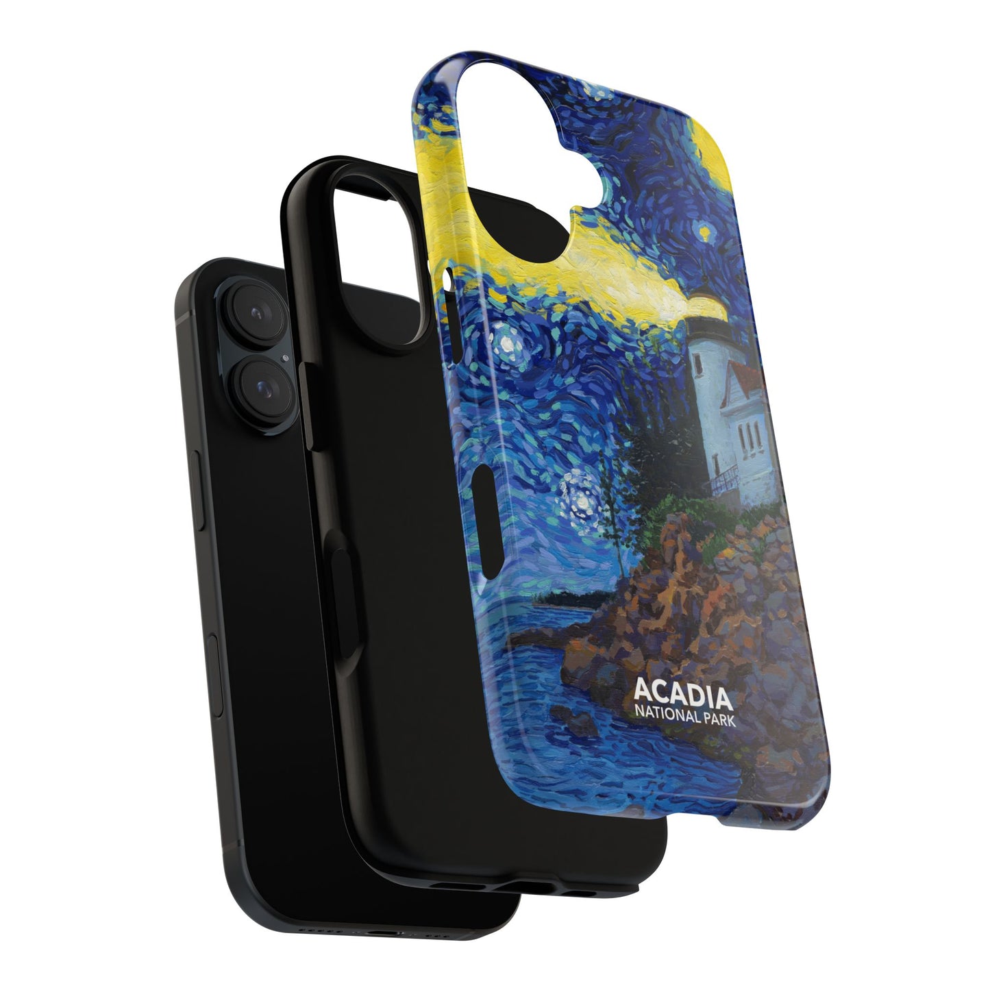 Acadia National Park Phone Case - Starry Night Lighthouse
