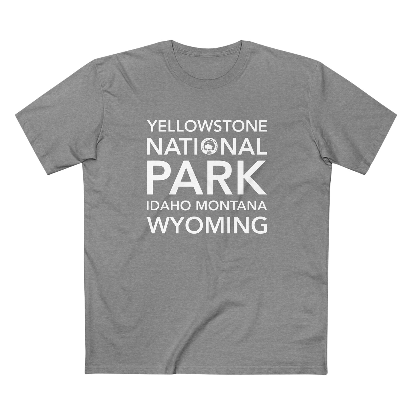 Yellowstone National Park T-Shirt Block Text