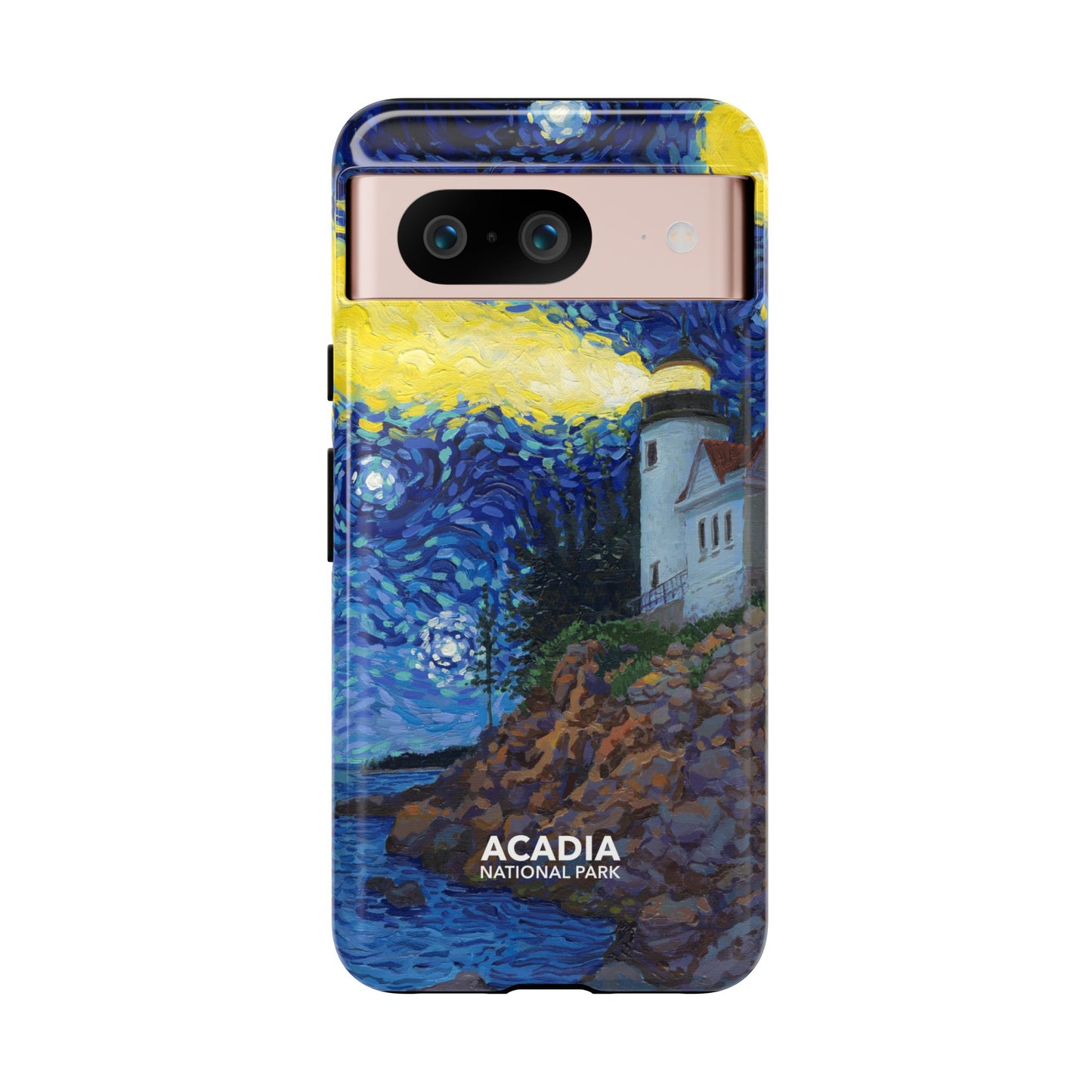 Acadia National Park Phone Case - Starry Night Lighthouse