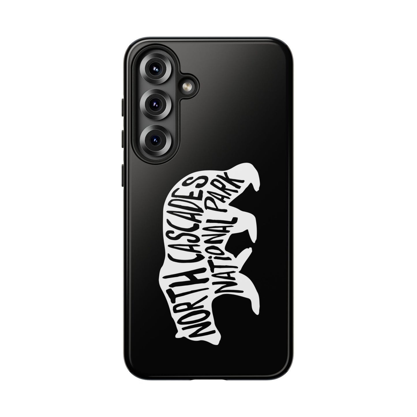 North Cascades National Park Phone Case - Black Bear Design