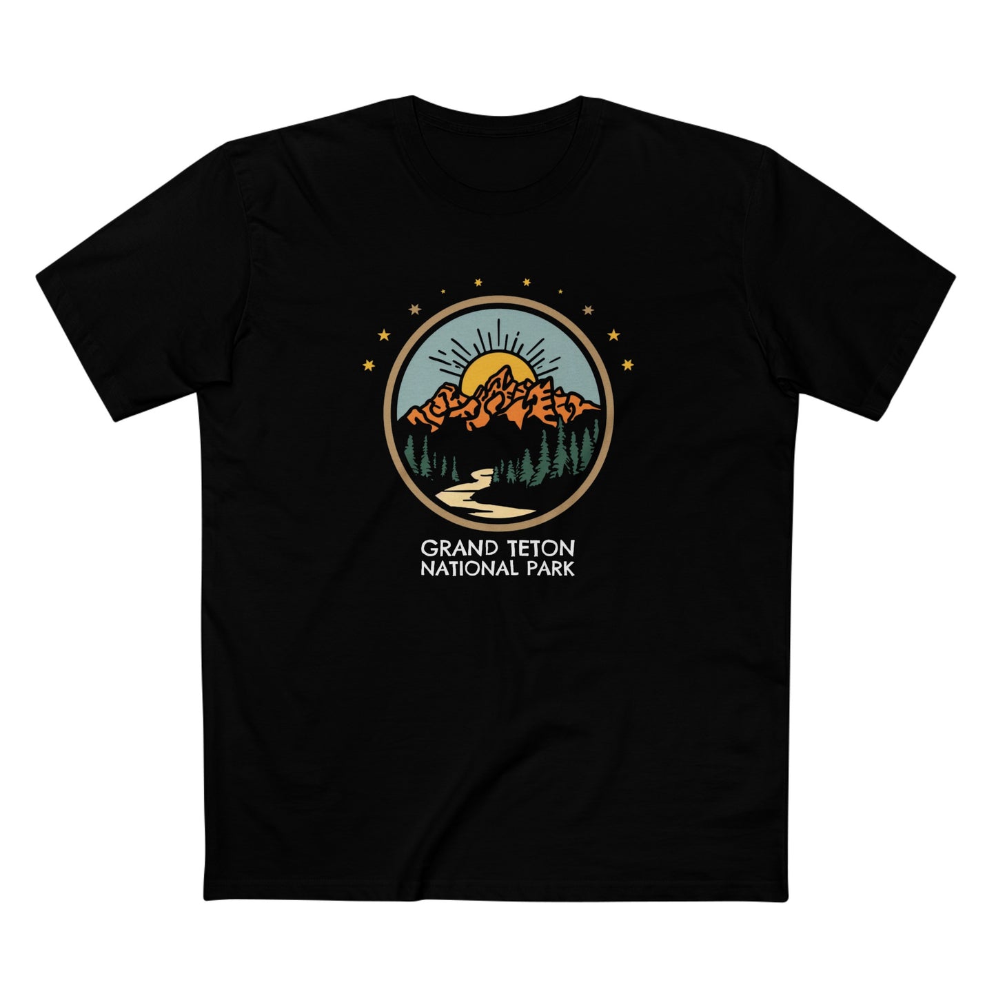 Grand Teton National Park T-Shirt - Cartoon Logo