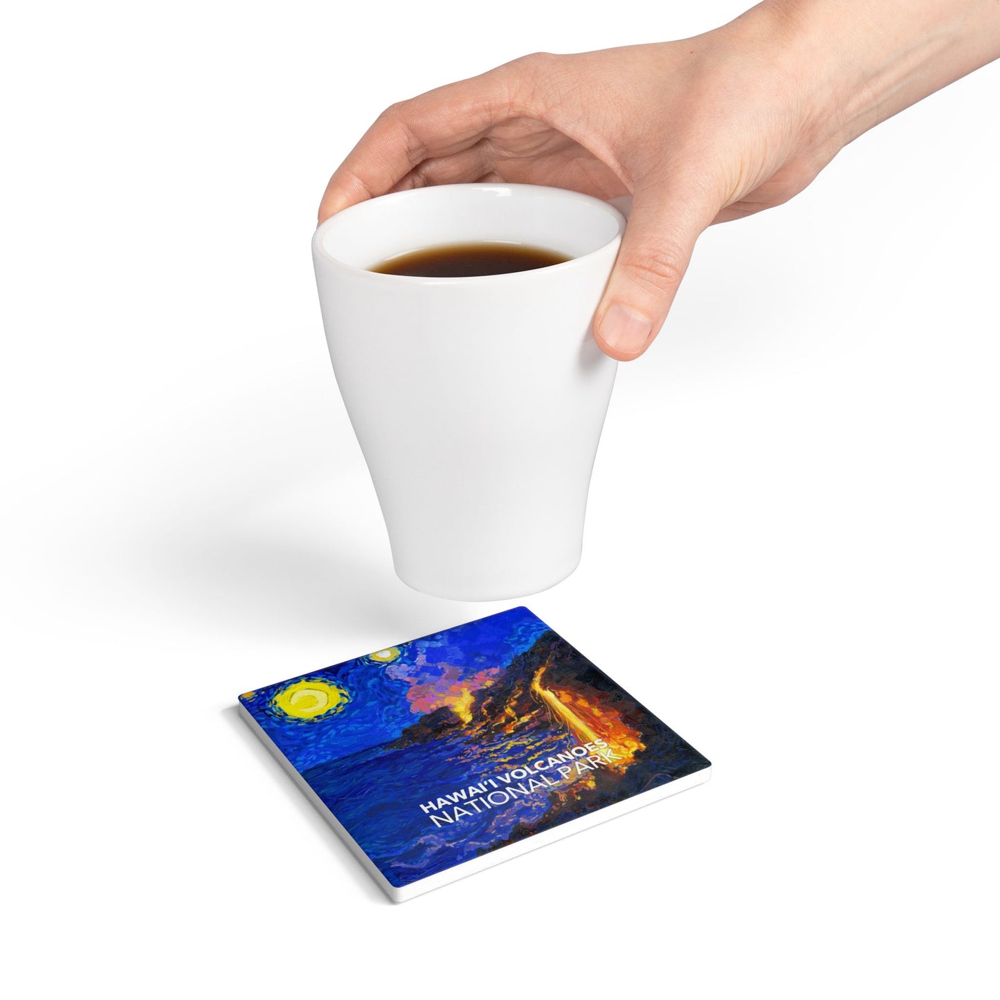 Hawaii Volcanoes National Park Coaster - The Starry Night