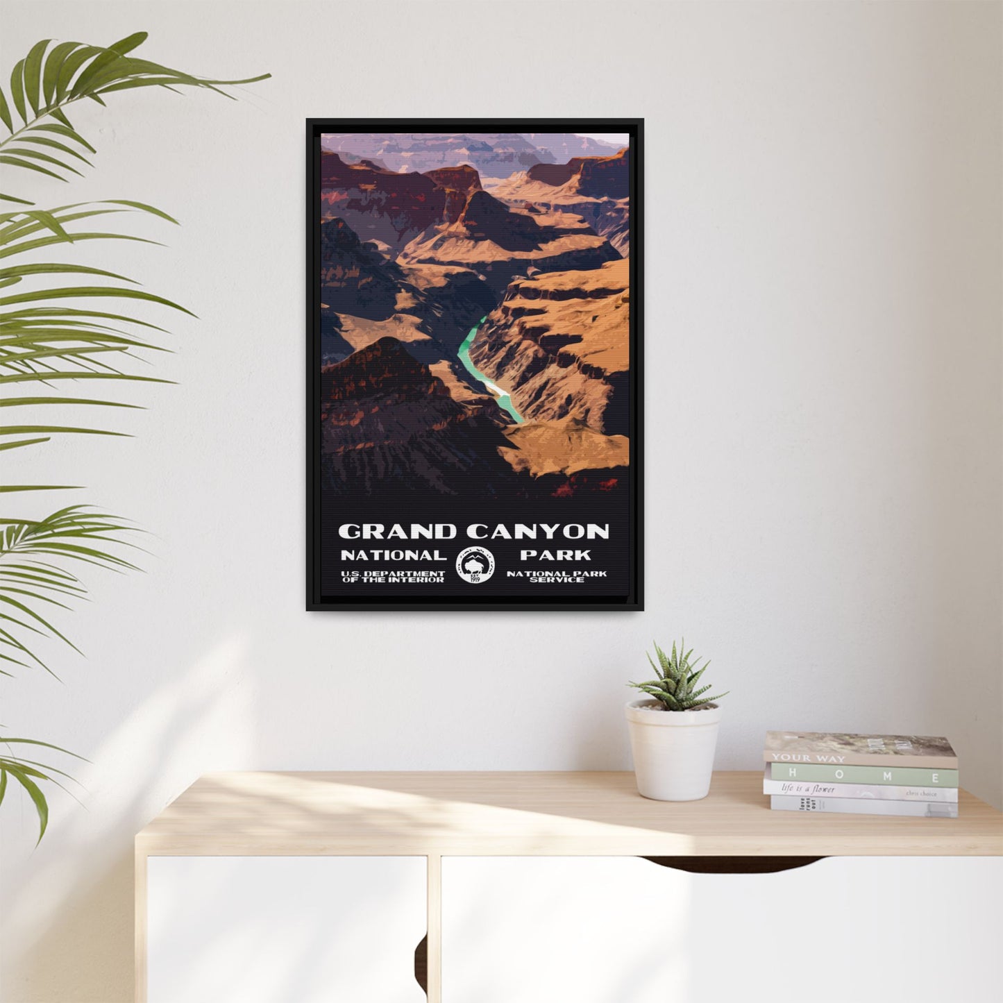 Grand Canyon National Park Framed Canvas - WPA Poster