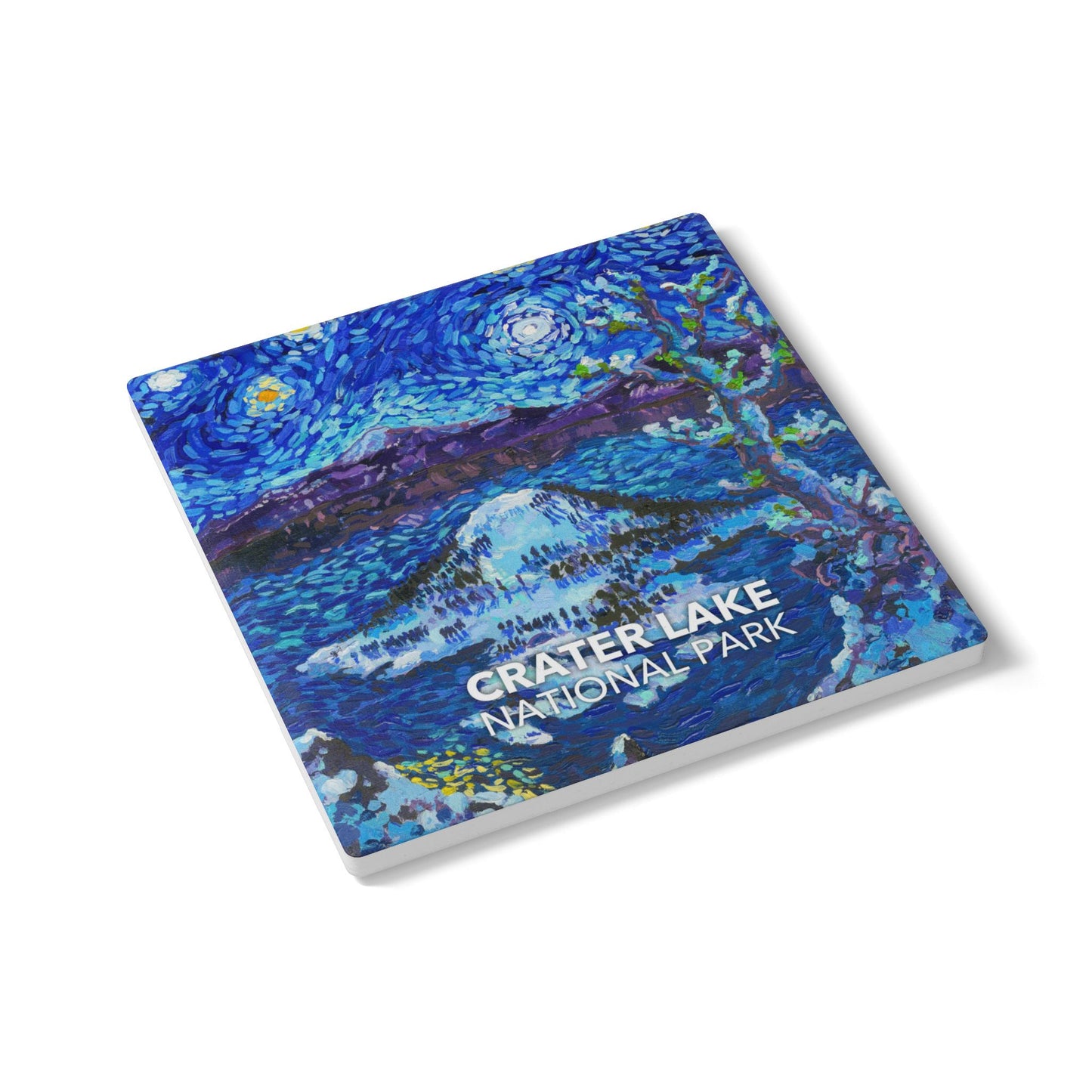 Crater Lake National Park Coaster - The Starry Night