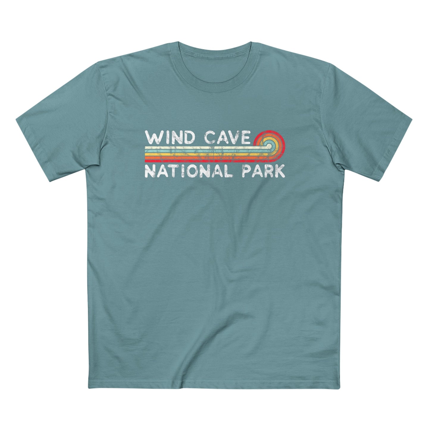 Wind Cave National Park T-Shirt - Vintage Stretched Sunrise