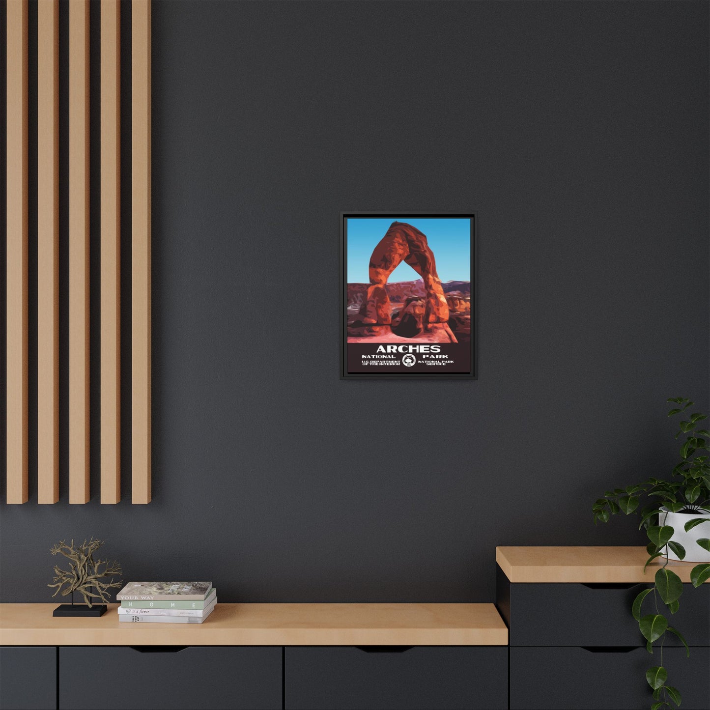 Arches National Park Framed Canvas - WPA Poster