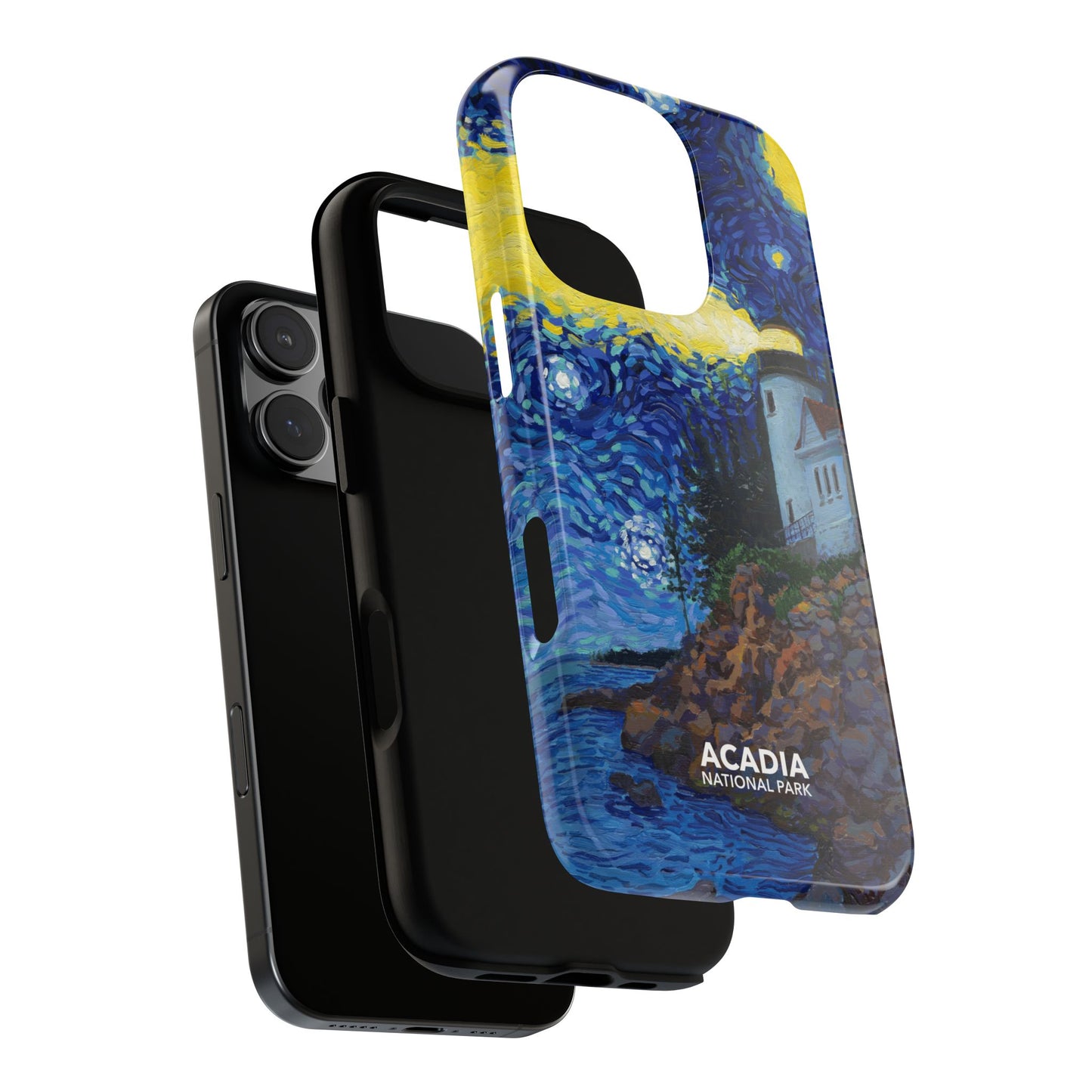 Acadia National Park Phone Case - Starry Night Lighthouse