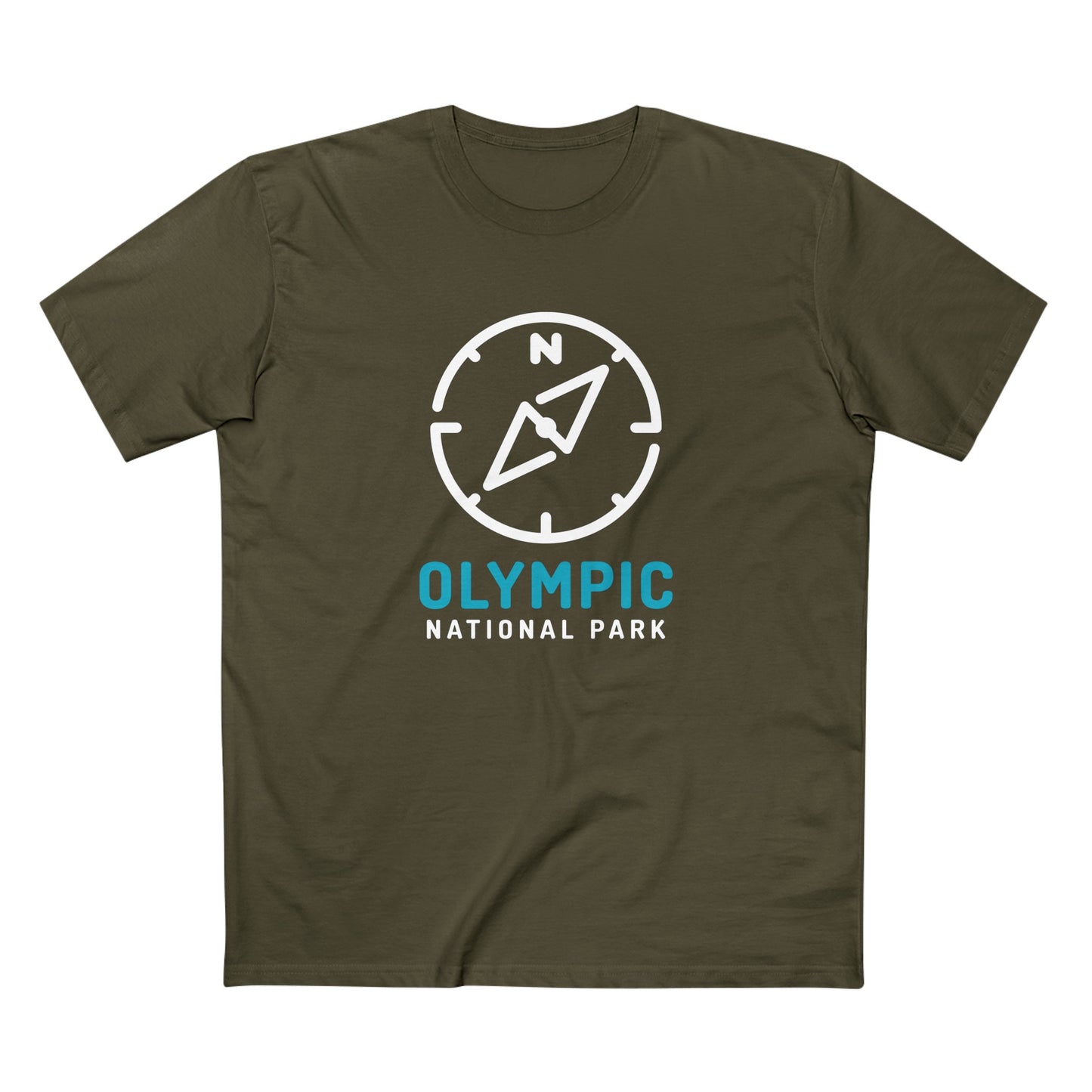 Olympic National Park T-Shirt Compass Design