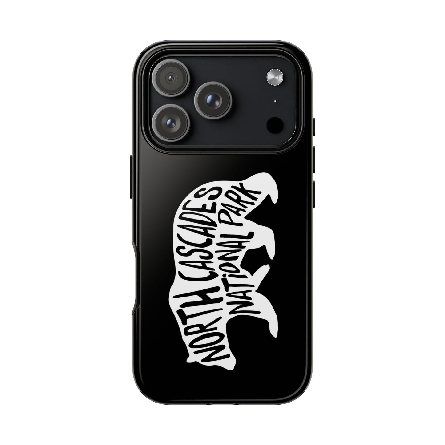 North Cascades National Park Phone Case - Black Bear Design