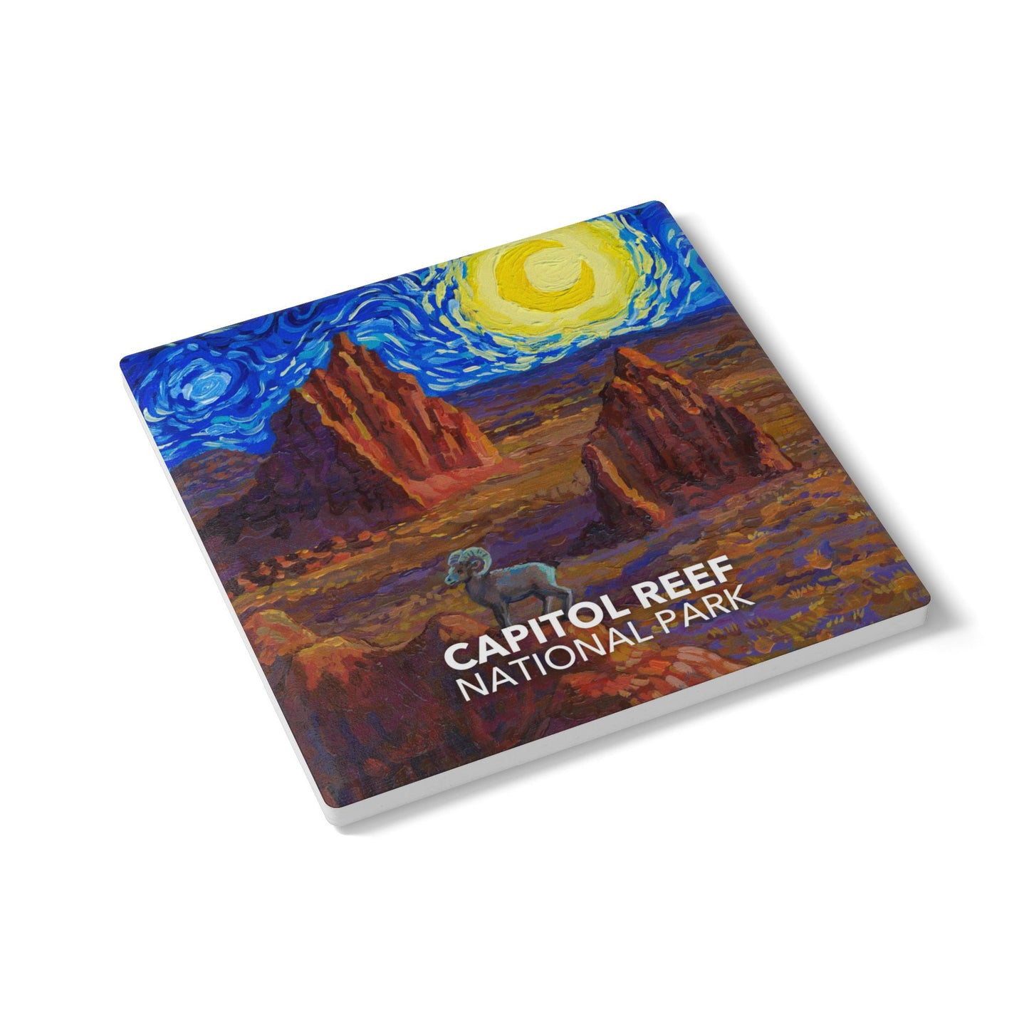 Capitol Reef National Park Coaster - The Starry Night