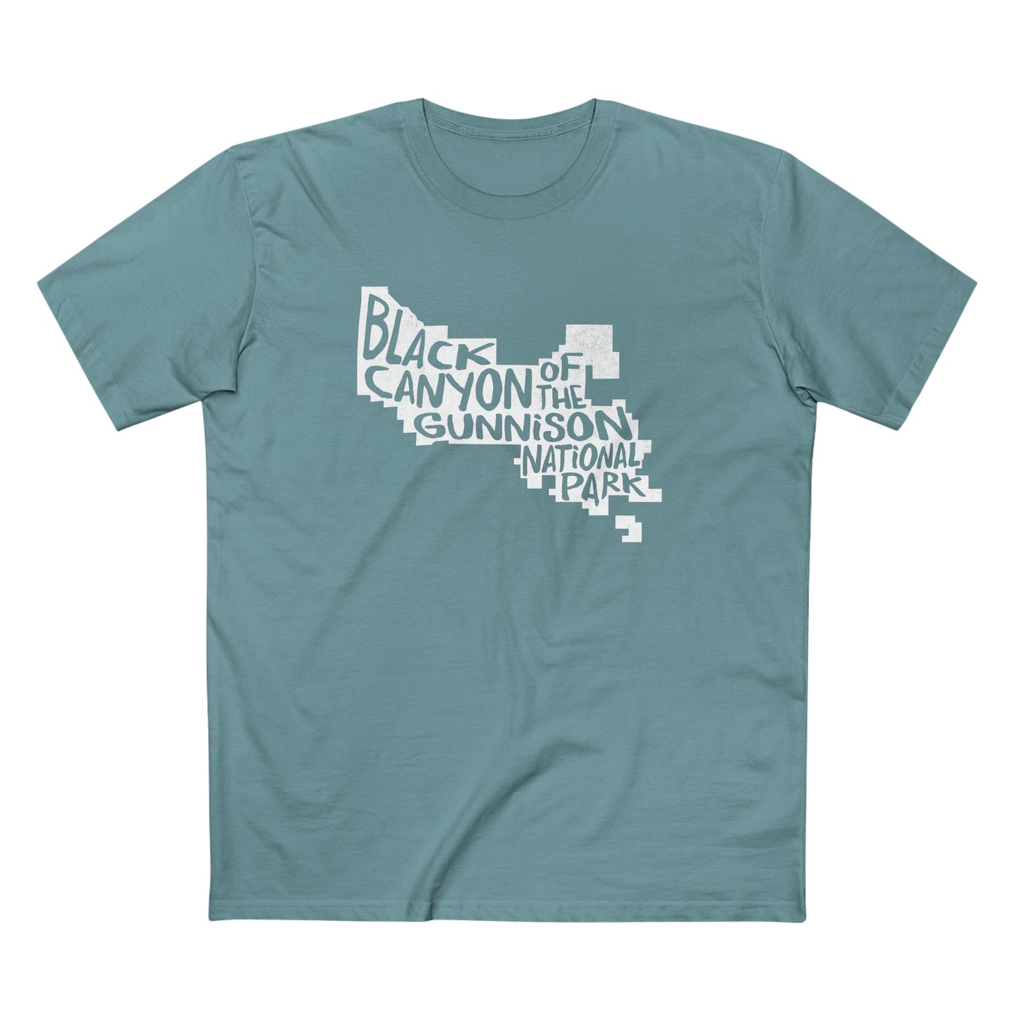 Black Canyon of the Gunnison National Park T-Shirt - Map
