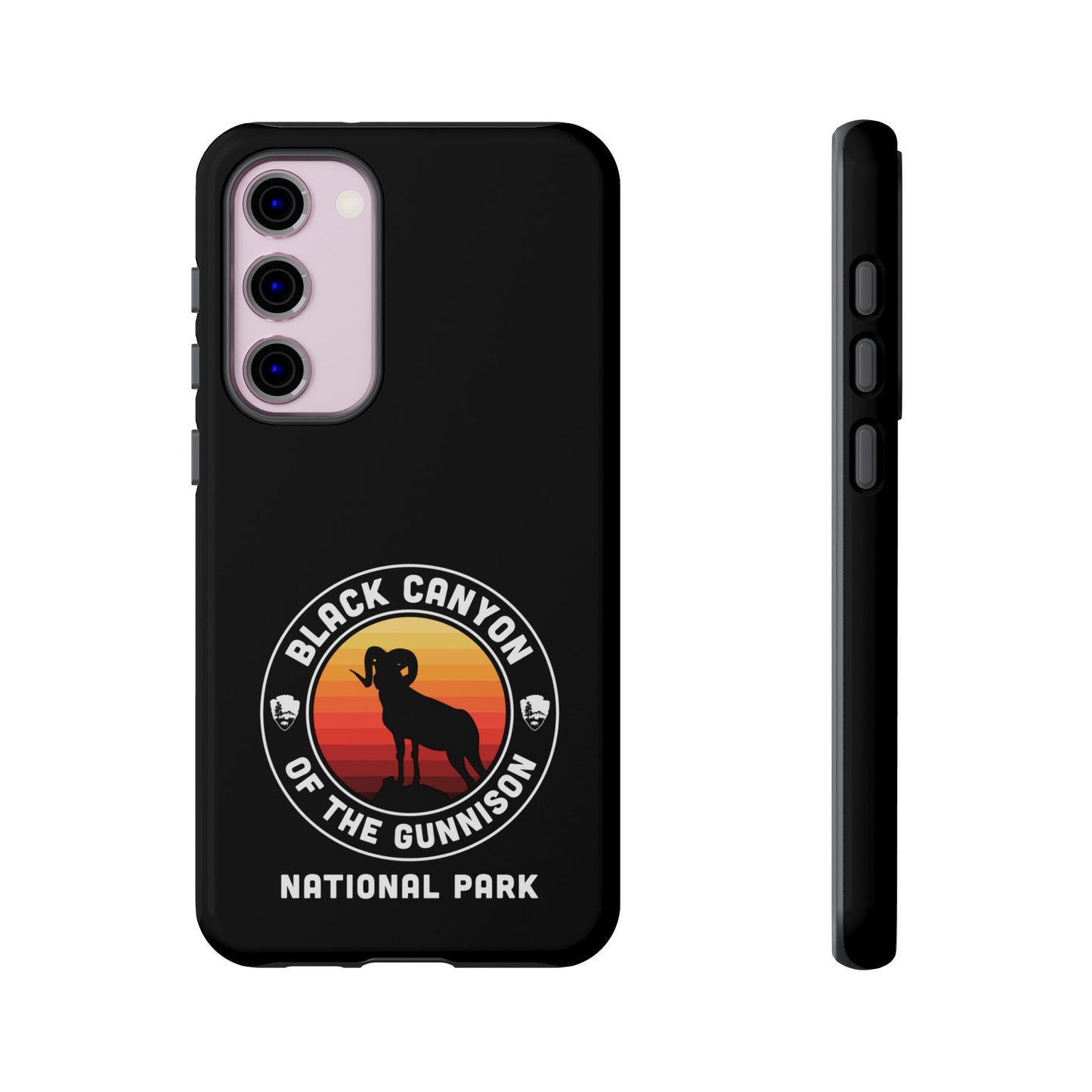 Black Canyon of the Gunnison National Park Phone Case - Round Emblem Design