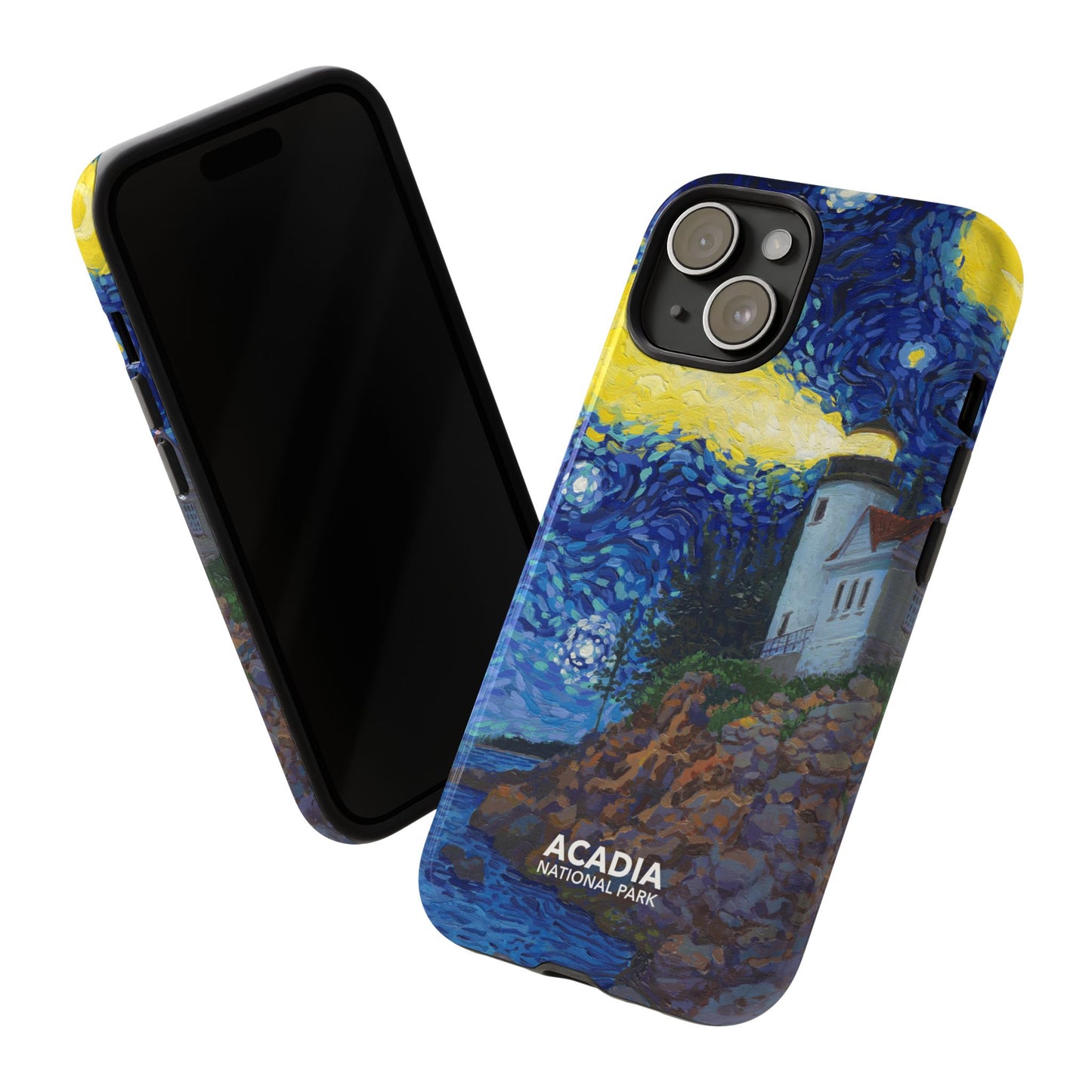 Acadia National Park Phone Case - Starry Night Lighthouse