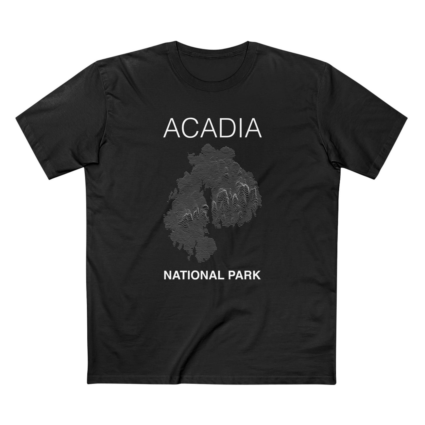 Mount Desert Island and Acadia National Park T-Shirt Lines