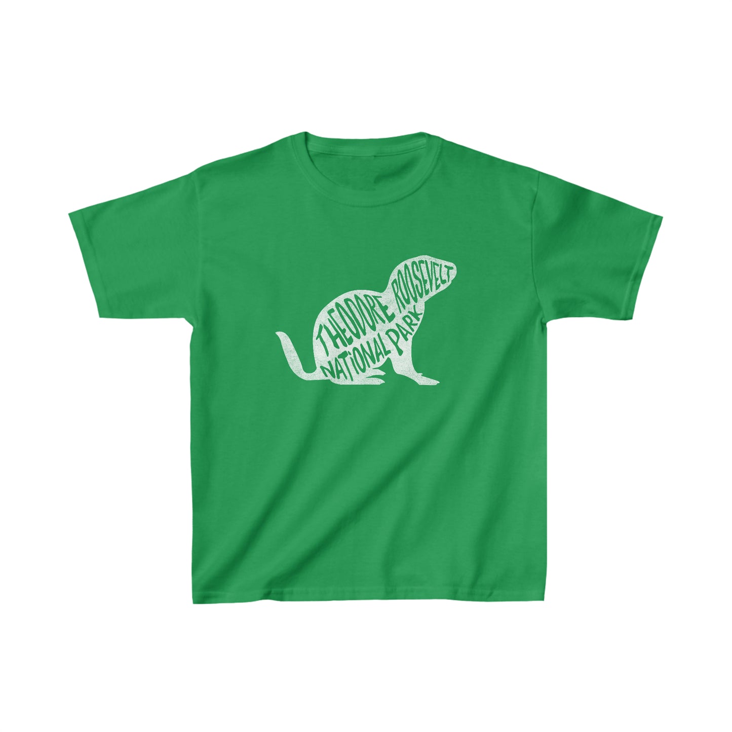 Theodore Roosevelt National Park Child T-Shirt - Prairie Dog Chunky Text