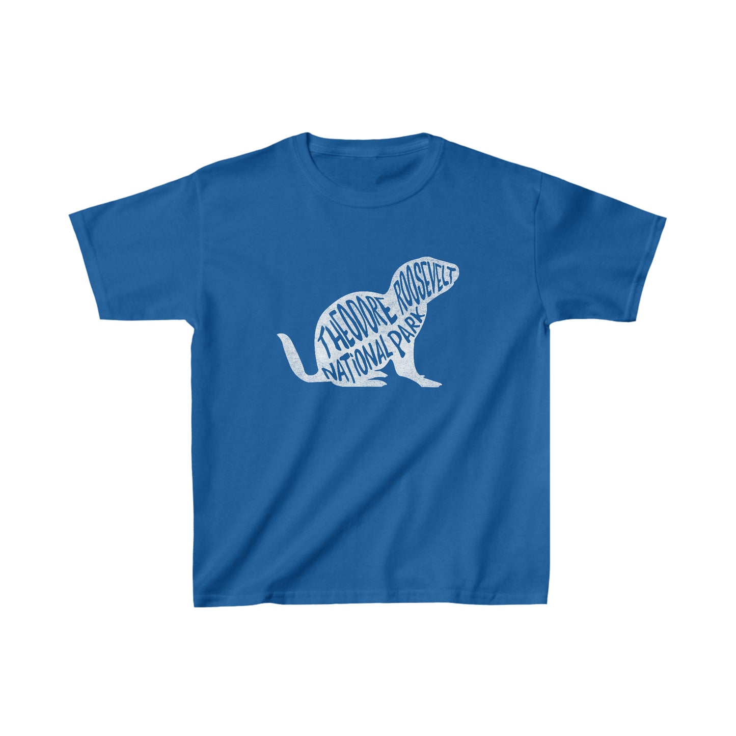 Theodore Roosevelt National Park Child T-Shirt - Prairie Dog Chunky Text