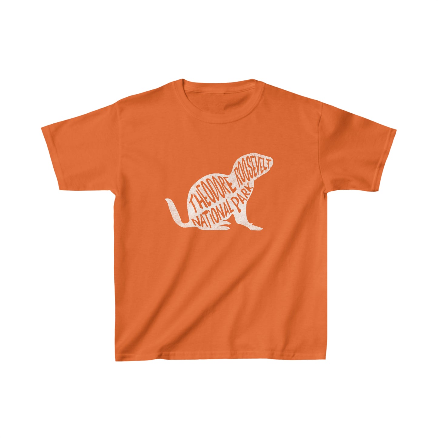 Theodore Roosevelt National Park Child T-Shirt - Prairie Dog Chunky Text