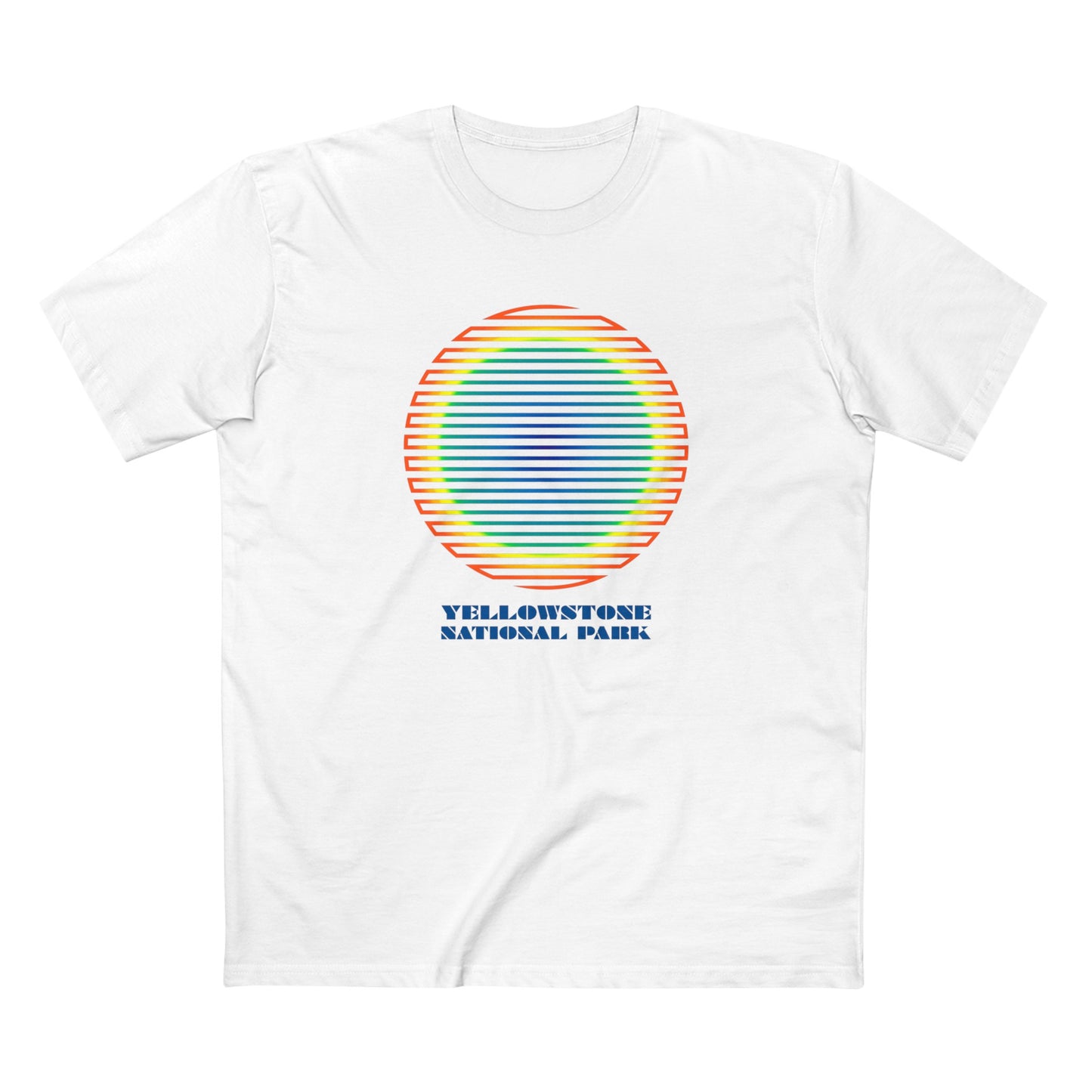 Yellowstone National Park T-Shirt - Grand Prismatic Spring Gradient